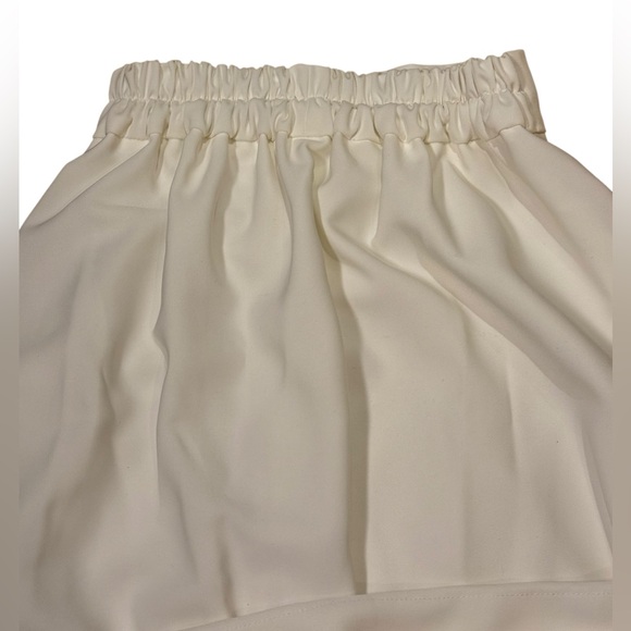 Locker Room High-Waisted White Maxi Skirt with Elastic Waistband Size S/M - Picture 7 of 11